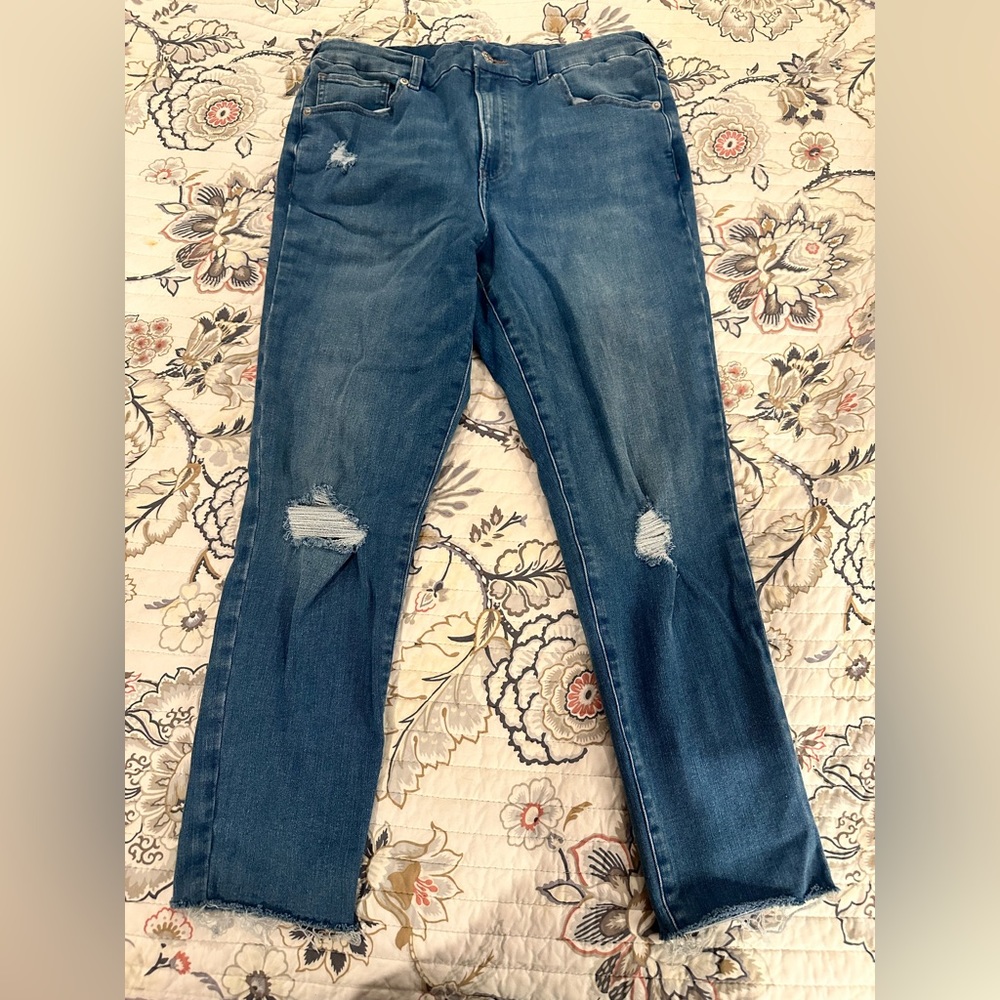 Express Cropped Skinny Denim